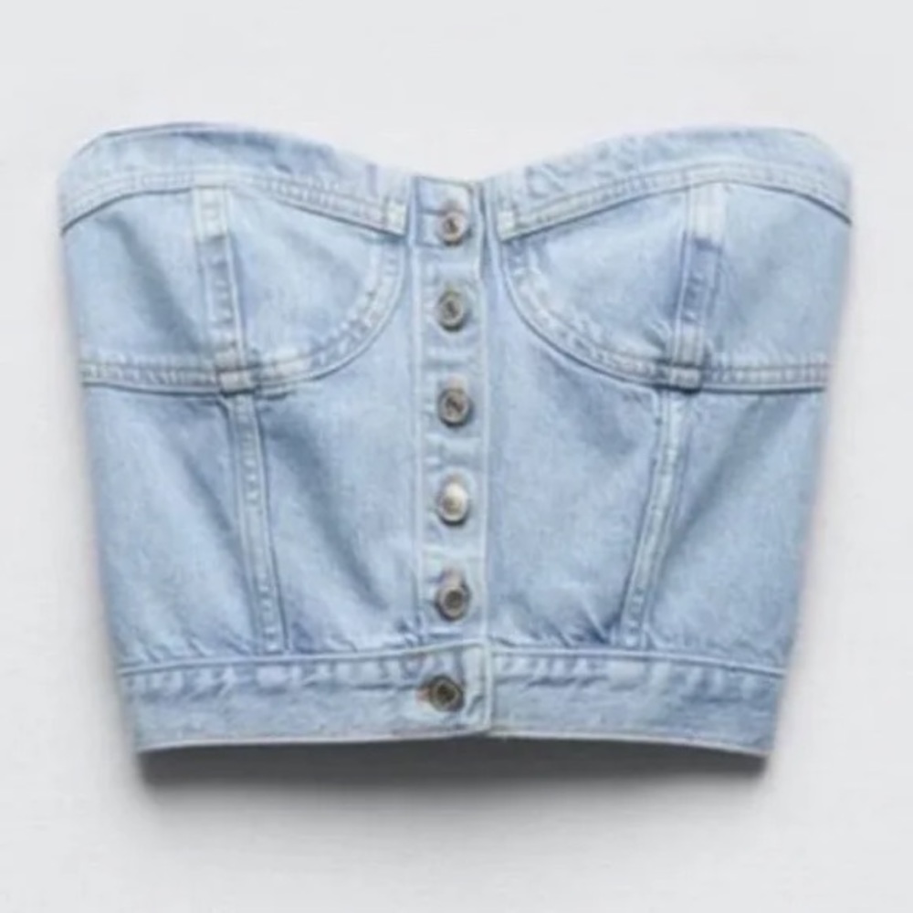Zara Denim corset